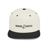 Dockside Lifestyle Flat Bill Snapback Hat – Perfect for Summer Adventures