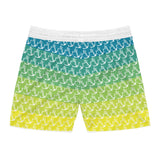 Nautical Vibe Men's Mid-Length Swim Shorts - Anchor Pattern