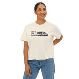 women's boxy tee - "Luke's Epic Adventure" Van Graphic