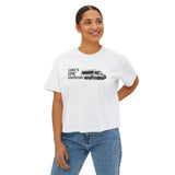women's boxy tee - "Luke's Epic Adventure" Van Graphic