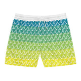 Nautical Vibe Men's Mid-Length Swim Shorts - Anchor Pattern