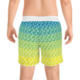 Nautical Vibe Men's Mid-Length Swim Shorts - Anchor Pattern